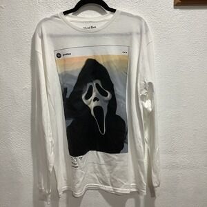 Ghost Face Selfie The Icon Of Halloween Men's Size Large Long Sleeve T-Shirt